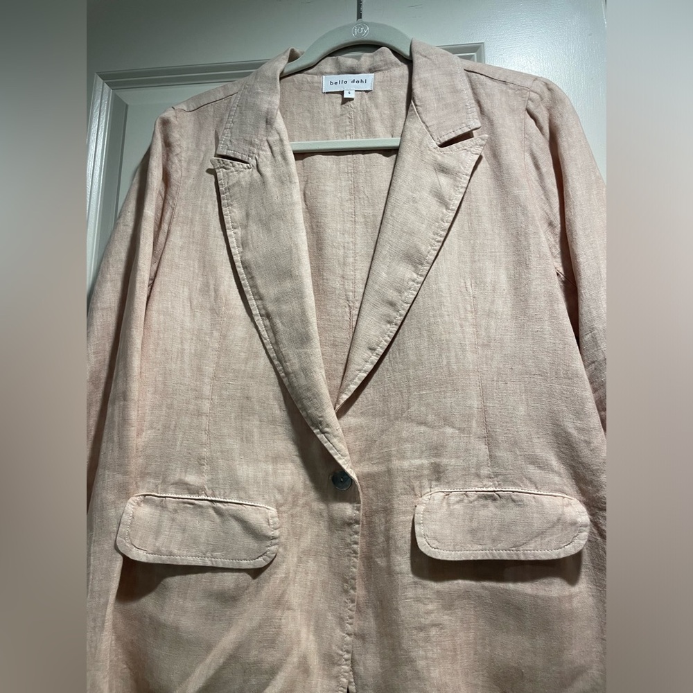 Bella Dahl Linen Easy Longline Blazer - Picture 3 of 7